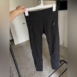 Lululemon wunder under leggings 25” sz 4 black